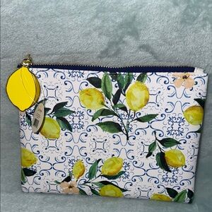Kate Eldridge Lemon Print Deluxe Pouch